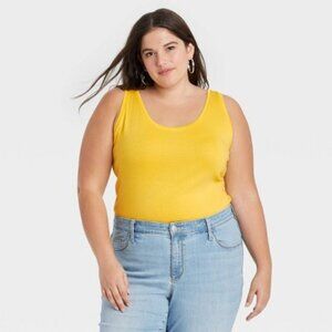 Passports - Yellow knit Tank top